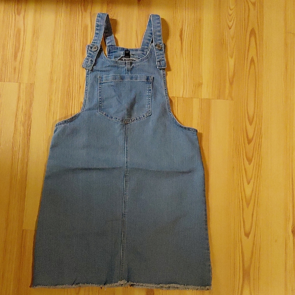 Art Class Light Blue Denim Overall Dress- Size XL